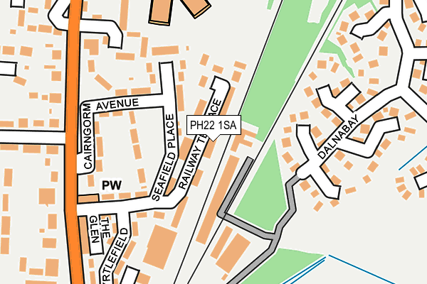 PH22 1SA map - OS OpenMap – Local (Ordnance Survey)