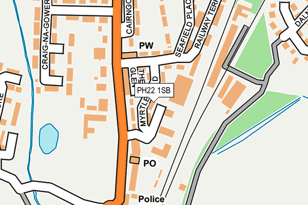 PH22 1SB map - OS OpenMap – Local (Ordnance Survey)