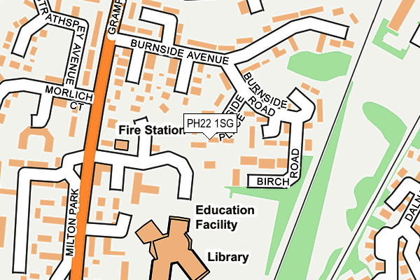 PH22 1SG map - OS OpenMap – Local (Ordnance Survey)