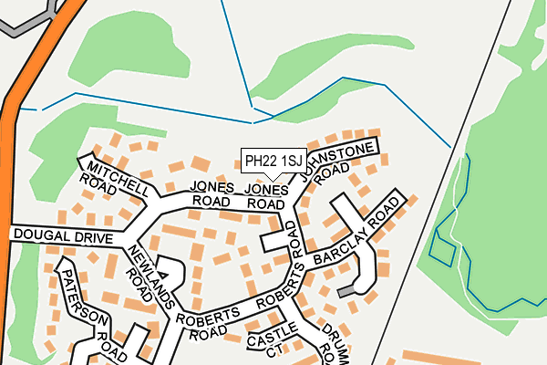 PH22 1SJ map - OS OpenMap – Local (Ordnance Survey)