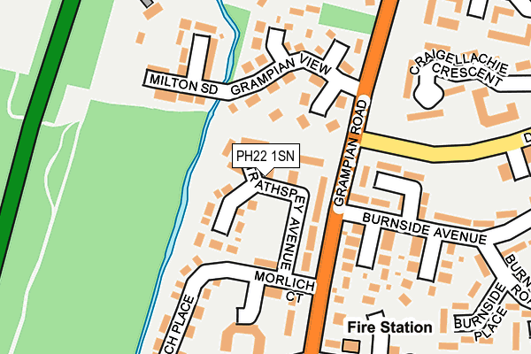 PH22 1SN map - OS OpenMap – Local (Ordnance Survey)
