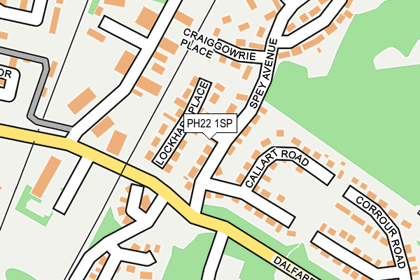 PH22 1SP map - OS OpenMap – Local (Ordnance Survey)