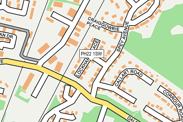 PH22 1SW map - OS OpenMap – Local (Ordnance Survey)
