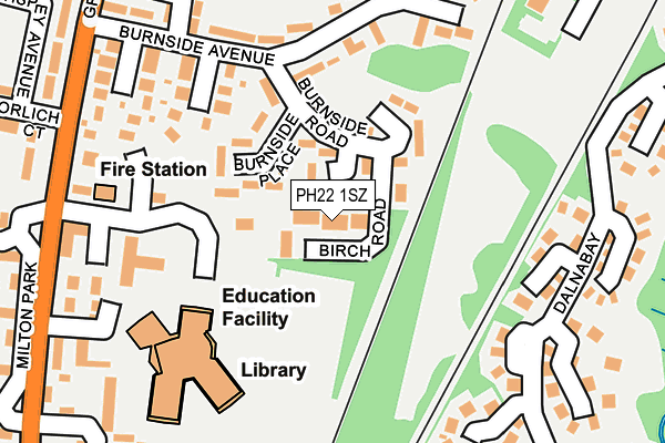 PH22 1SZ map - OS OpenMap – Local (Ordnance Survey)