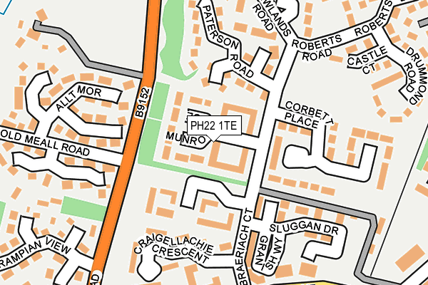 PH22 1TE map - OS OpenMap – Local (Ordnance Survey)