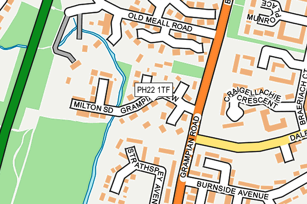 PH22 1TF map - OS OpenMap – Local (Ordnance Survey)