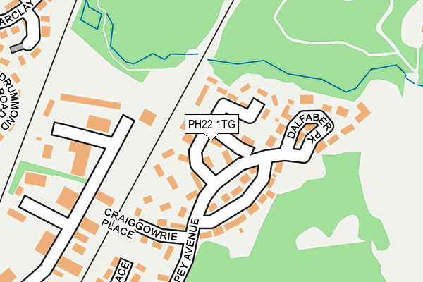 PH22 1TG map - OS OpenMap – Local (Ordnance Survey)
