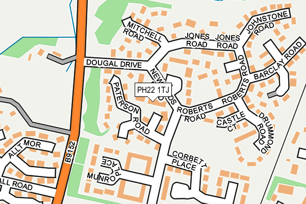 PH22 1TJ map - OS OpenMap – Local (Ordnance Survey)