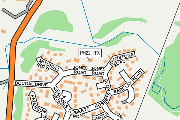 PH22 1TX map - OS OpenMap – Local (Ordnance Survey)