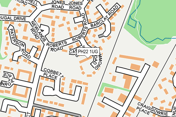 PH22 1UG map - OS OpenMap – Local (Ordnance Survey)