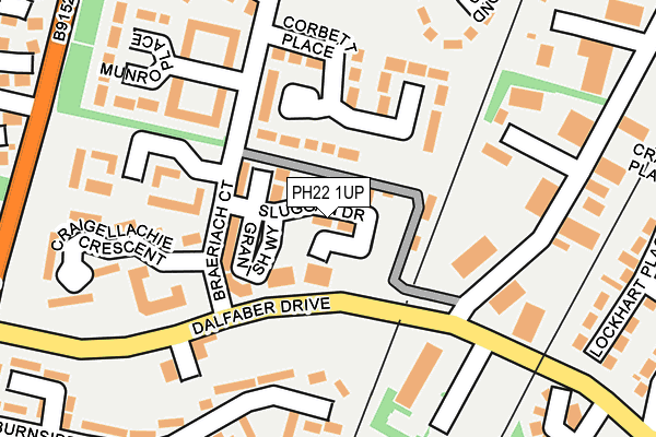 PH22 1UP map - OS OpenMap – Local (Ordnance Survey)