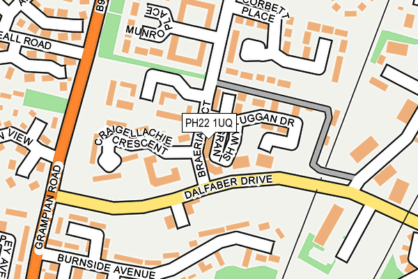 PH22 1UQ map - OS OpenMap – Local (Ordnance Survey)