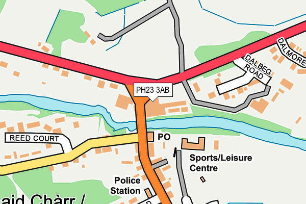 PH23 3AB map - OS OpenMap – Local (Ordnance Survey)