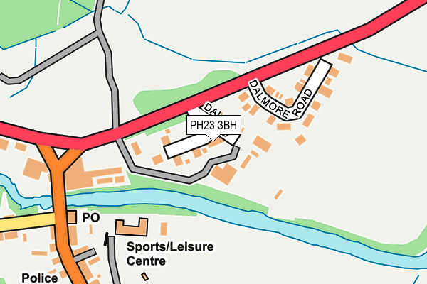 PH23 3BH map - OS OpenMap – Local (Ordnance Survey)