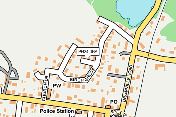 PH24 3BA map - OS OpenMap – Local (Ordnance Survey)