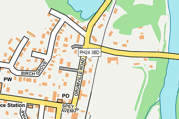 PH24 3BD map - OS OpenMap – Local (Ordnance Survey)
