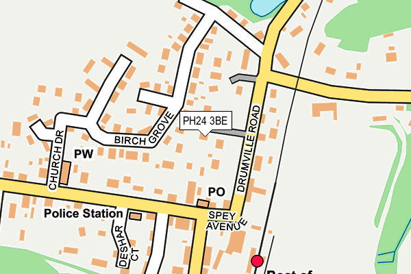 PH24 3BE map - OS OpenMap – Local (Ordnance Survey)