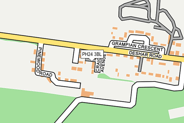 PH24 3BL map - OS OpenMap – Local (Ordnance Survey)