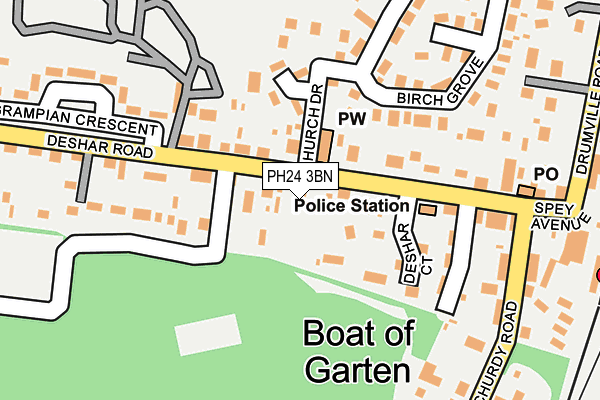 PH24 3BN map - OS OpenMap – Local (Ordnance Survey)