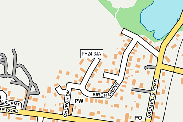 PH24 3JA map - OS OpenMap – Local (Ordnance Survey)