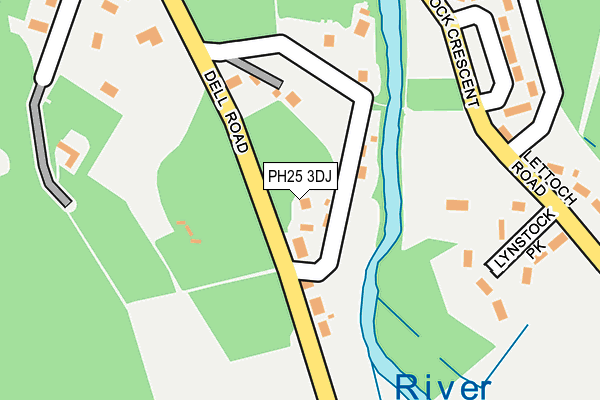 PH25 3DJ map - OS OpenMap – Local (Ordnance Survey)