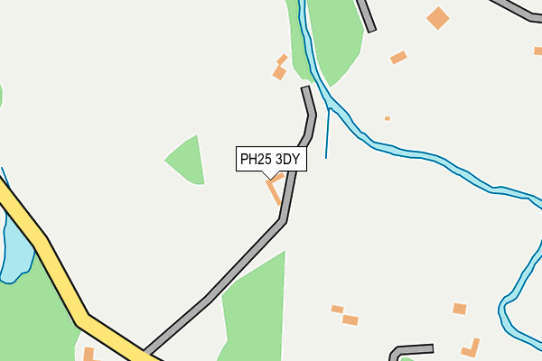 PH25 3DY map - OS OpenMap – Local (Ordnance Survey)