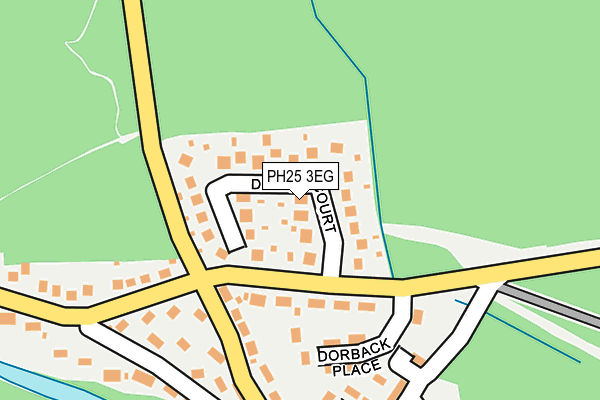 PH25 3EG map - OS OpenMap – Local (Ordnance Survey)