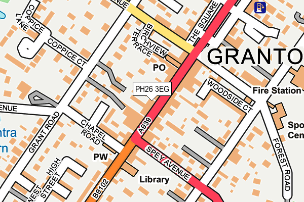 Map of GRAMPIAN ROAD (AVIEMORE) LIMITED at local scale