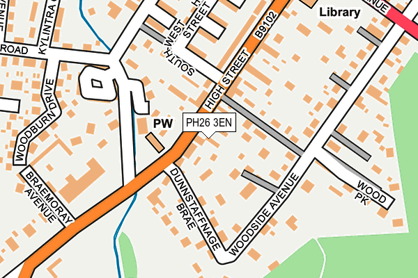 PH26 3EN map - OS OpenMap – Local (Ordnance Survey)