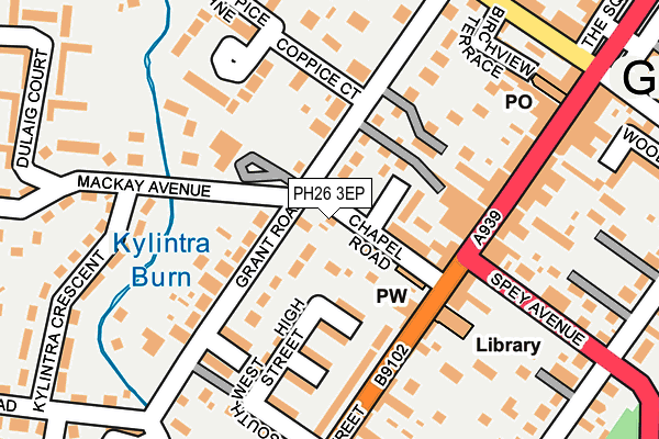 PH26 3EP map - OS OpenMap – Local (Ordnance Survey)