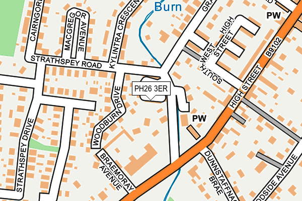 PH26 3ER map - OS OpenMap – Local (Ordnance Survey)