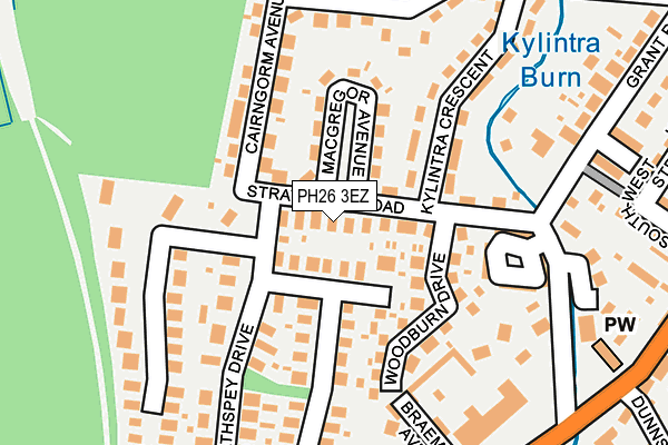 PH26 3EZ map - OS OpenMap – Local (Ordnance Survey)