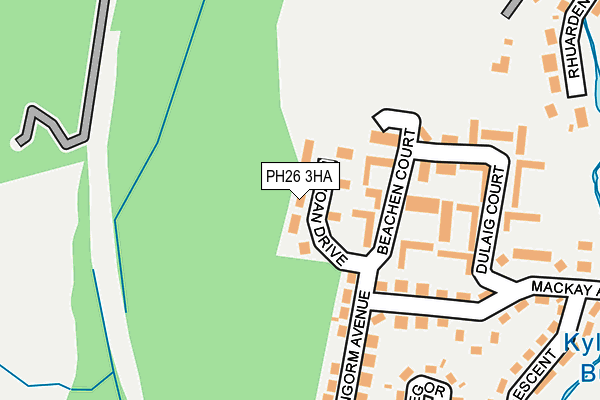 PH26 3HA map - OS OpenMap – Local (Ordnance Survey)