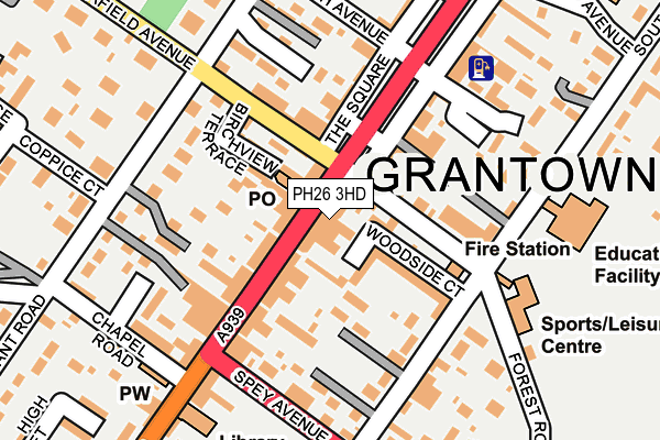 PH26 3HD map - OS OpenMap – Local (Ordnance Survey)