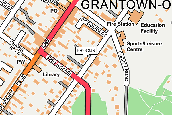 PH26 3JN map - OS OpenMap – Local (Ordnance Survey)