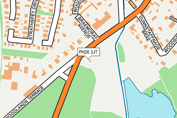 PH26 3JT map - OS OpenMap – Local (Ordnance Survey)