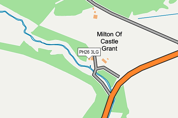 PH26 3LG map - OS OpenMap – Local (Ordnance Survey)