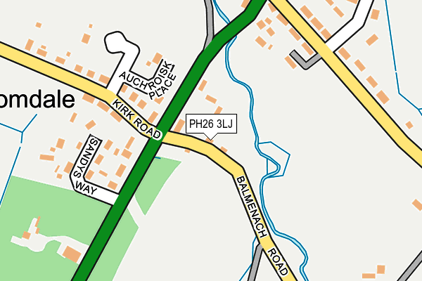 PH26 3LJ map - OS OpenMap – Local (Ordnance Survey)