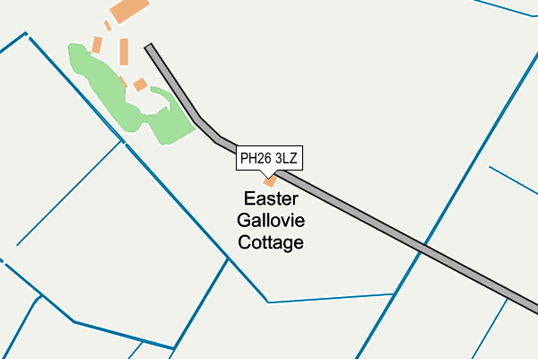 PH26 3LZ map - OS OpenMap – Local (Ordnance Survey)
