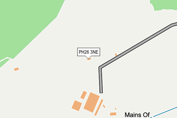 PH26 3NE map - OS OpenMap – Local (Ordnance Survey)