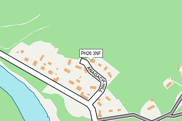 PH26 3NF map - OS OpenMap – Local (Ordnance Survey)
