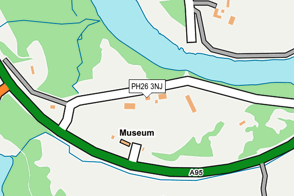 PH26 3NJ map - OS OpenMap – Local (Ordnance Survey)