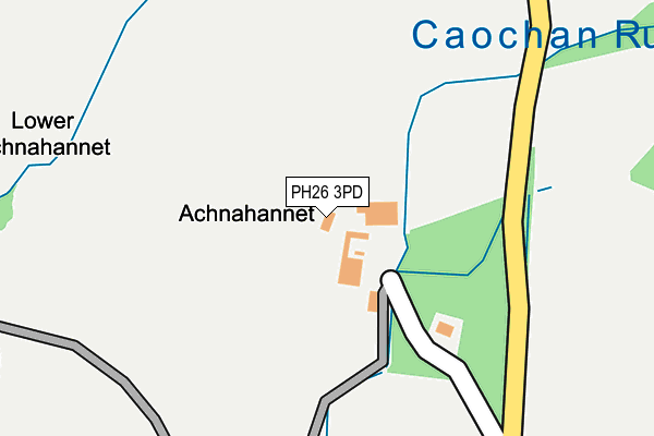 PH26 3PD map - OS OpenMap – Local (Ordnance Survey)