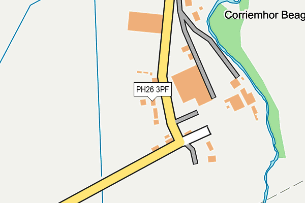 PH26 3PF map - OS OpenMap – Local (Ordnance Survey)