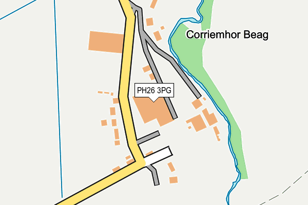 PH26 3PG map - OS OpenMap – Local (Ordnance Survey)