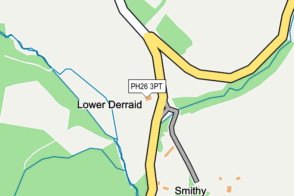 PH26 3PT map - OS OpenMap – Local (Ordnance Survey)