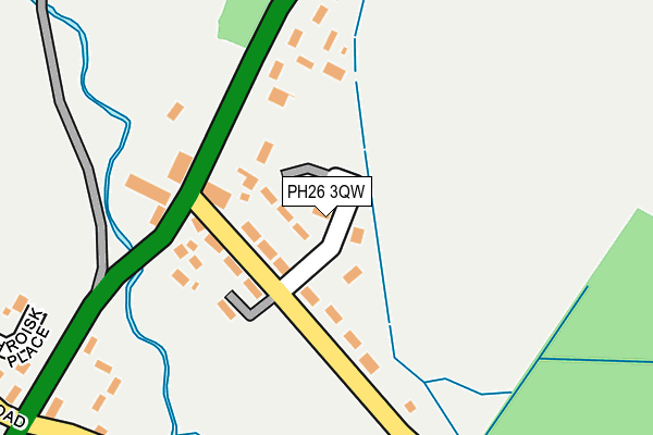 PH26 3QW map - OS OpenMap – Local (Ordnance Survey)