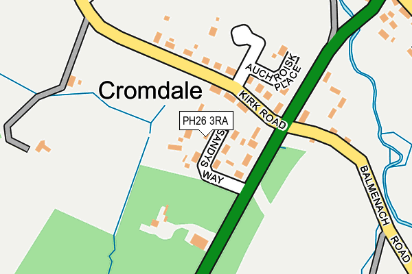 PH26 3RA map - OS OpenMap – Local (Ordnance Survey)