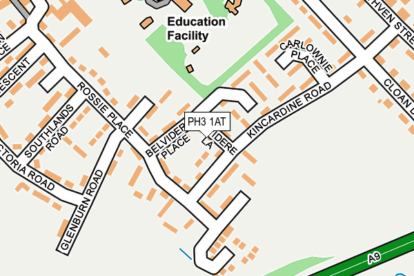 PH3 1AT map - OS OpenMap – Local (Ordnance Survey)