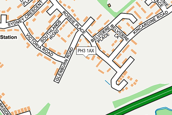 PH3 1AX map - OS OpenMap – Local (Ordnance Survey)